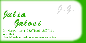 julia galosi business card